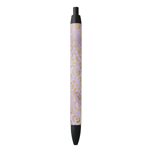 Purple Gold Glam Leopard Print              Pen (Front Vertical)