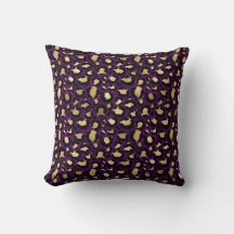 Purple & Gold Glam Leopard