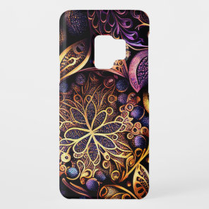 Purple Gold Glitter Botanical Case-Mate Samsung Galaxy S9 Case
