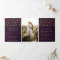 Purple Gold Glitter Confetti Photo Wedding