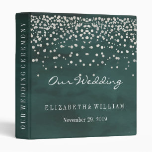 Purple Gold Glitter Faux Foil Confetti Personalize 3 Ring Binder