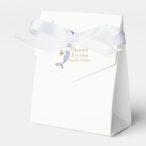 Purple  Gold Glitter Mermaid Birthday Party Favor Favor Boxes