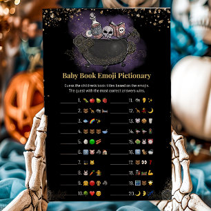 Purple Gold Gothic Emoji Pictionary Game