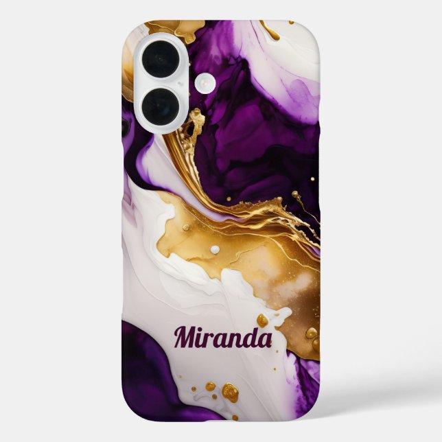 Purple Gold Infusion Case-Mate iPhone Case (Back)