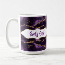 Purple & Gold Inspirational God's Girl Elegant