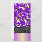 Purple & gold lace damask (Front)