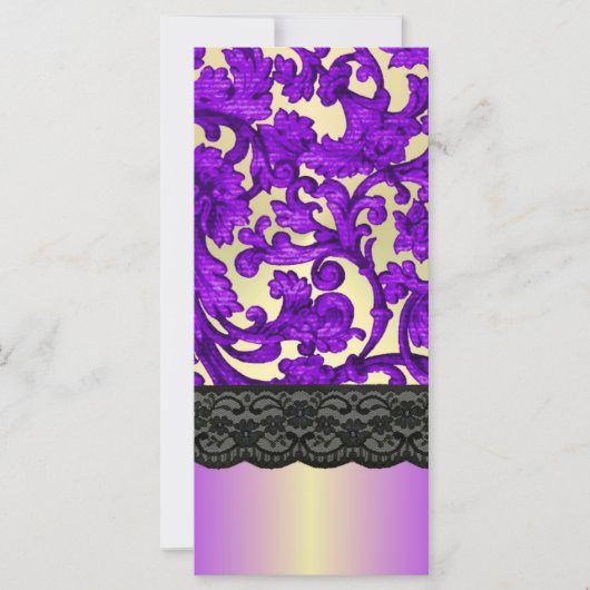 Purple & gold lace damask (Front)