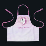 Purple Gold Magical Unicorn Personalized Apron<br><div class="desc">Purple Gold Magical Unicorn Personalized Apron</div>