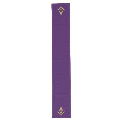 Purple & Gold Masonic Table Runners | Freemason | Zazzle