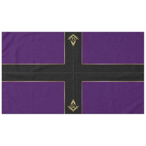 Purple  Gold Masonic Tablecloths and Decorations