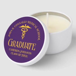 Purple Gold Medical School Graduation Party Mini Candle Favors
