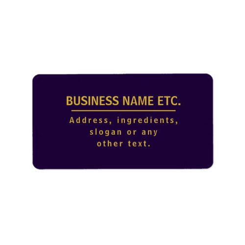 Purple  Gold Multi_Purpose Label