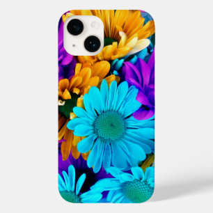 Purple Gold N Turquoise Daisies Case-Mate iPhone 14 Case