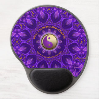 Purple Gold Pink Energy Healing Mandala Gel Mouse Pad