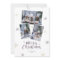 Purple Gold Snowflake Photo Merry Christmas Cards