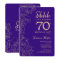 Purple Gold Surprise 70th Birthday