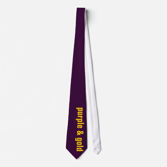 purple & gold tie (Front)