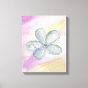 Purple Gold Watercolor Canvas Print