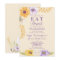 Purple Golden Floral Watercolor Engagement Party