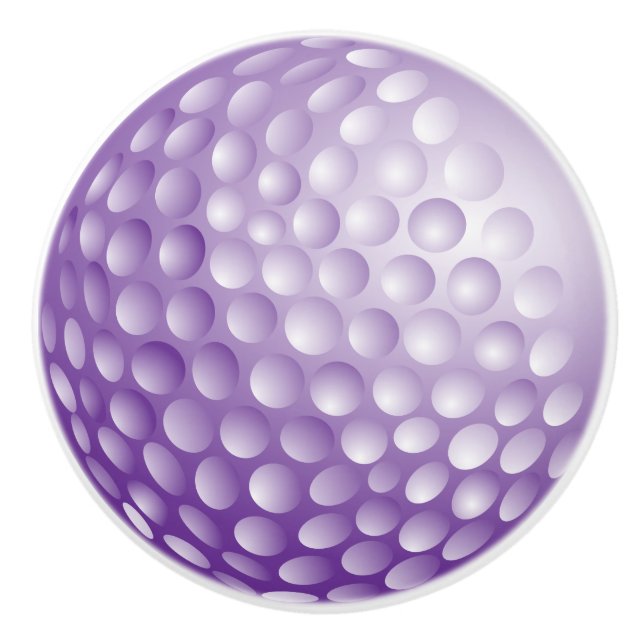 Purple Golf Ball Ceramic Knob (Front)