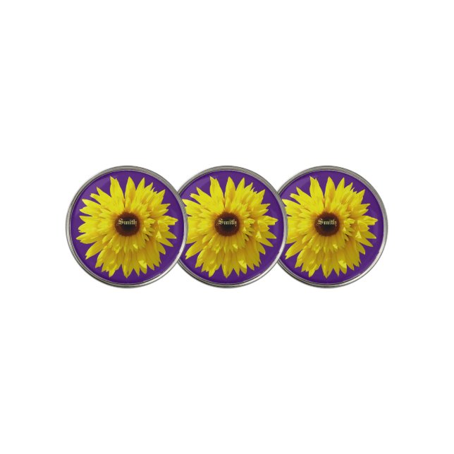 Purple Golfer Gift  Golf Ball Marker (3 Up)