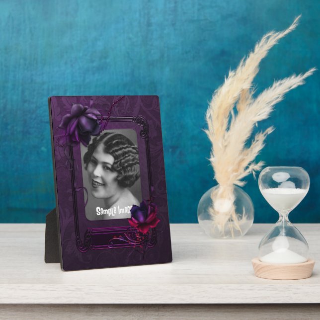 Purple Gothic Art Frame Plaque (Side)