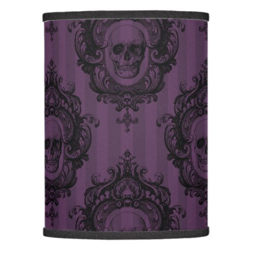 Purple Gothic Dark Digital Pattern Lamp Shade