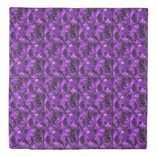Purple Gothic Easter Pattern Duvet Cover