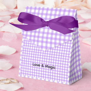 Purple Gothic Halloween Baby Shower Favor Box
