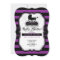 Purple Gothic Halloween Baby Shower Invitation