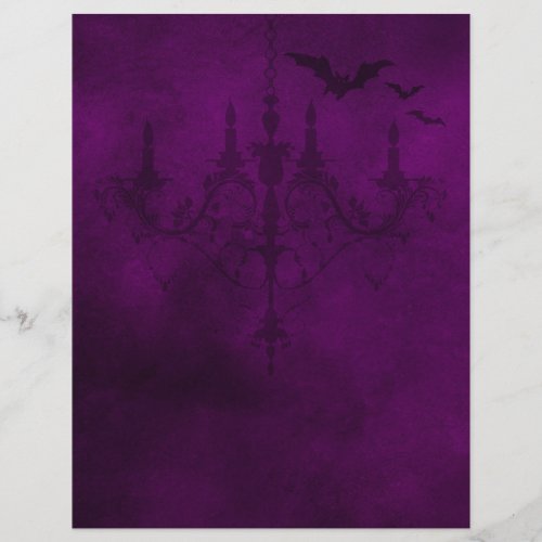 Purple Gothic Halloween Paper