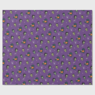 💜 Purple Gothic Halloween Wrapping 🎃🕸️ Wrapping Paper
