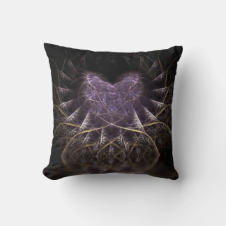 Purple Gothic Heart Cushion Pillow