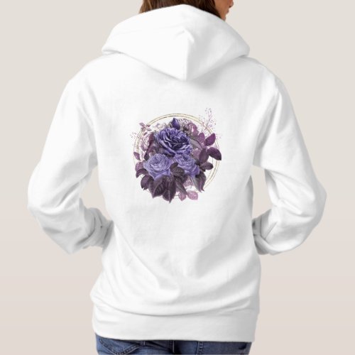 Purple Gothic Roses T_Shirt Hoodie