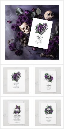 Purple Gothic Wedding