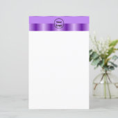 Purple gradient business pattern (Standing Front)