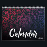 Purple gradient Colorful Christmas new year Calendar<br><div class="desc">modern Purple pink green blue yellow rose burgundy gradient new year Calendars, invitations and postcards for Christmas and new year celebrations. gift it to your beloved one ……(1)>>> For further customization, please click the "customize further" link and use our design tool to modify this template. (2)>>> If you prefer Different...</div>