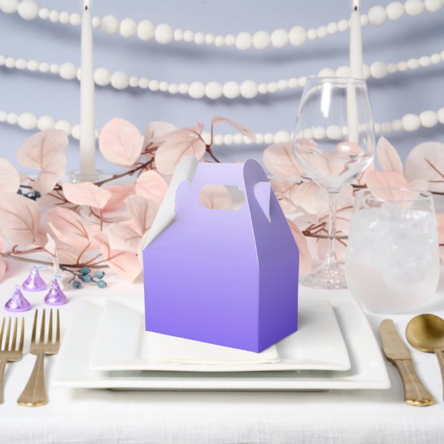 Purple Gradient Favor Boxes (Wedding)