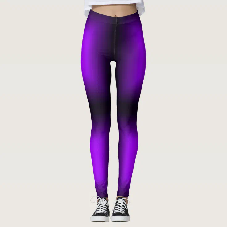 Purple Gradient Leggings | Zazzle