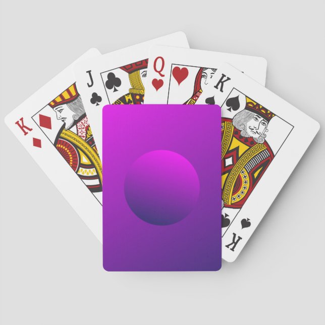 Purple Gradient Poker Cards (Back)