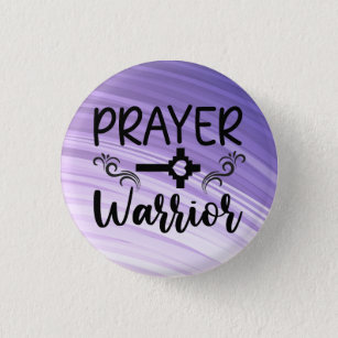 Purple Gradient Prayer Warrior    Button