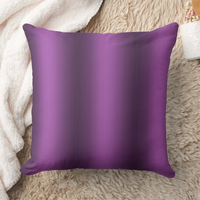 Purple Gradient Throw Pillow (Blanket)