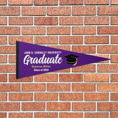 Purple Graduate Custom Graduation Keepsake