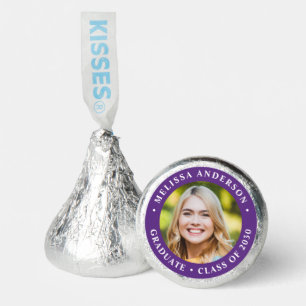 Purple Graduate Photo Personalized Graduation Hershey®'s Kisses®