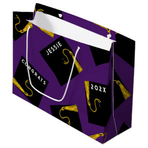 Purple Graduation 2026 Large Gift Bag