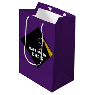 Purple Graduation Medium Gift Bag