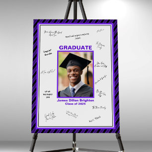 Purple Graduation Signature Foam Board