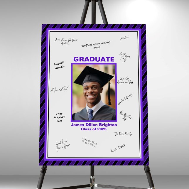 Purple Graduation Signature Foam Board (Creator Uploaded)