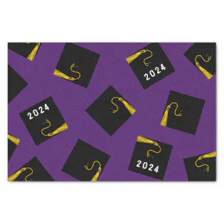 Purple Graduation Tissue Paper