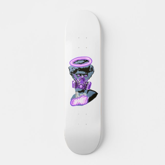 purple graffiti skateboard (Front)